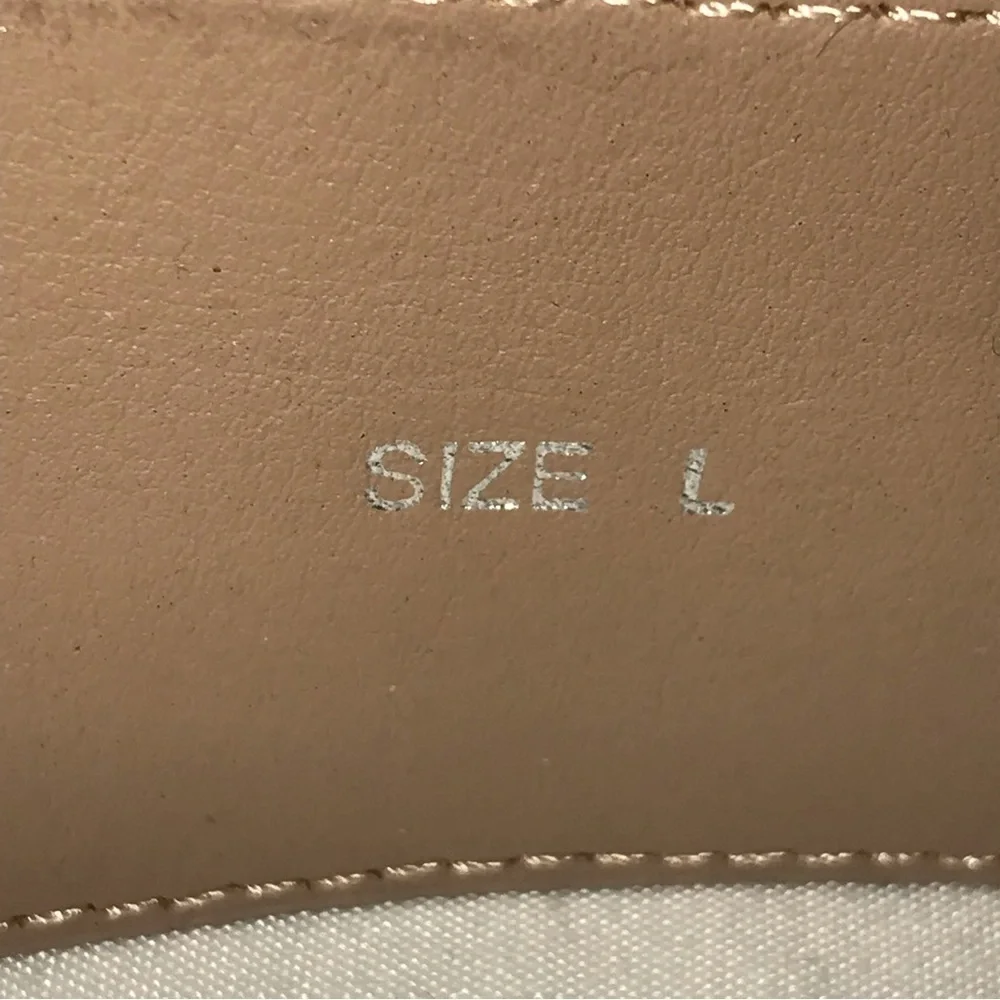 J Jill Leather Waist Belt  Woman’s Accessories Tan Hook Buckle One Size - Picture 4 of 7